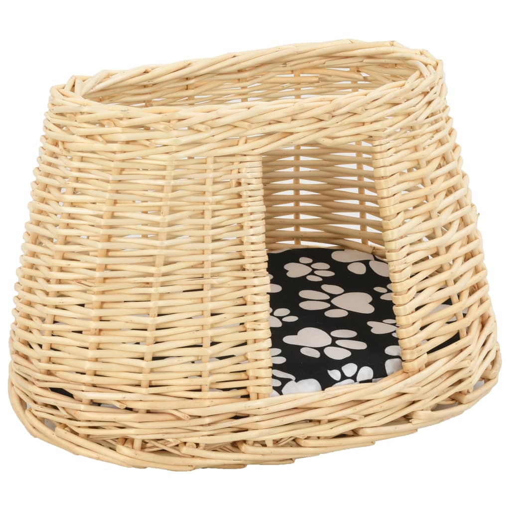 Set Ceste per Gatti con Cuscini 3 pz 47x34x60 cm Salice Naturale | homemem39