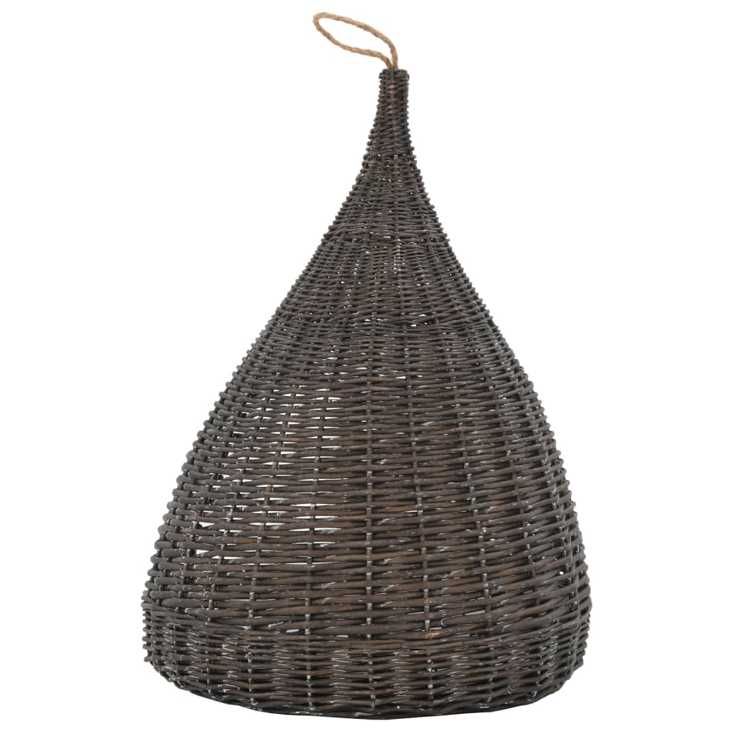 Cesta per Gatti Cuscino Grigio 40x60cm Teepee Salice Naturale | homemem39