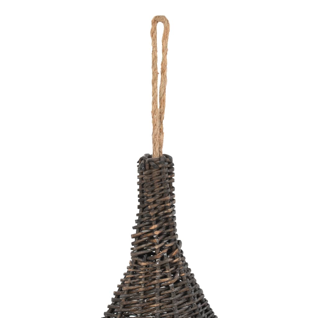 Cesta per Gatti Cuscino Grigio 40x60cm Teepee Salice Naturale | homemem39