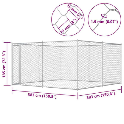 Canile da Esterno 383x383x185 cm - homemem39
