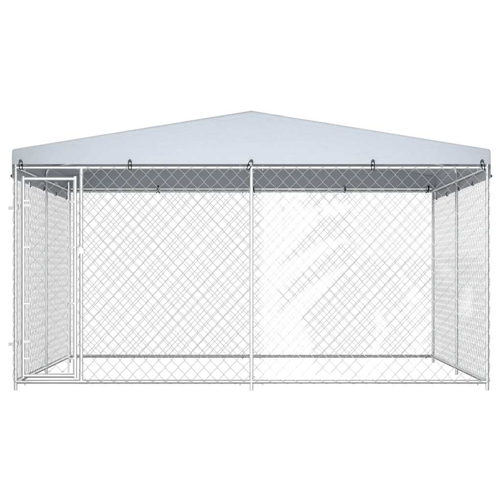 Canile da Esterno con Tetto 382x382x225 cm | homemem39
