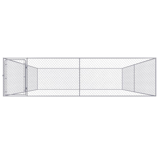 Canile da Esterno in Acciaio Zincato 4x4x1 m - homemem39