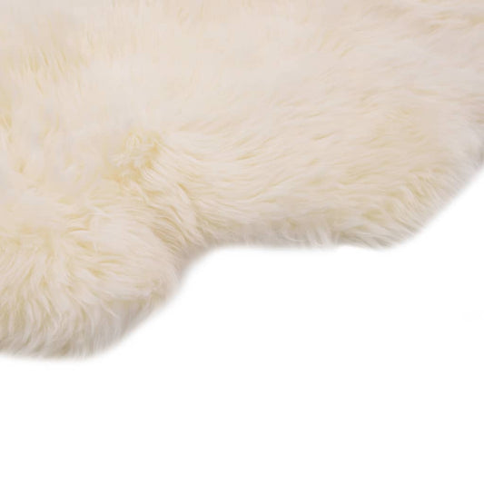 Tappeto in Pelle di Montone 60x180 cm Bianco - homemem39