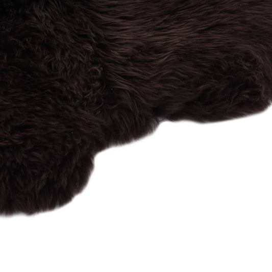 Tappeto in Pelle di Montone 60x180 cm Marrone - homemem39