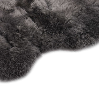 Tappeto in Pelle di Montone 60x180 cm Grigio Chiaro - homemem39