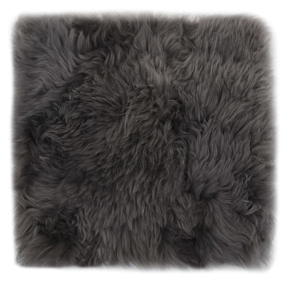 Cuscini Sedie 2 pz Grigio Chiaro 40x40cm Vera Pelle di Montone - homemem39
