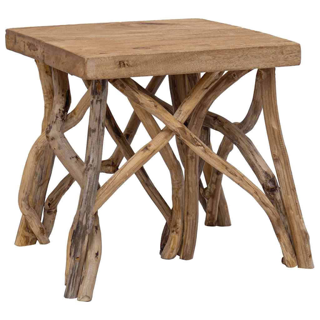 Tavolo con Tronchi 40x40x40 cm in Legno di Recupero Misto | homemem39