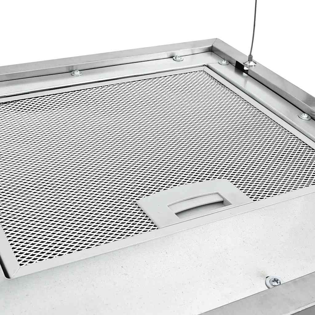 Cappa da Cucina ad Isola Sospesa LCD con Sensore 37 cm Acciaio