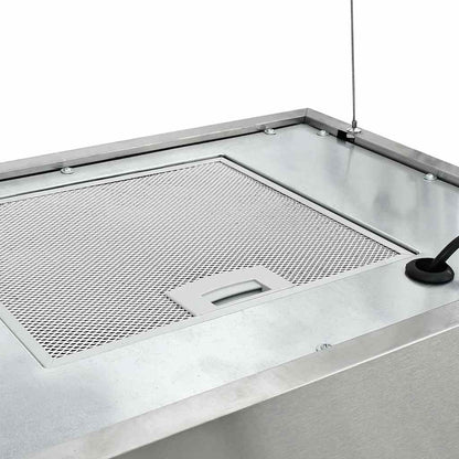 Cappa da Cucina ad Isola Sospesa LCD con Sensore 55 cm Acciaio