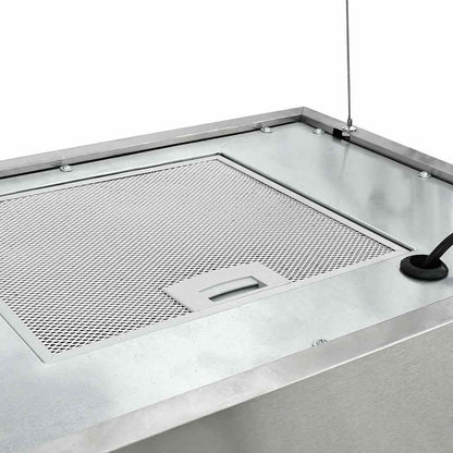 Cappa da Cucina ad Isola Sospesa LCD con Sensore 55 cm Acciaio