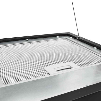 Cappa da Cucina ad Isola Sospesa LCD Sensore 37 cm in Acciaio