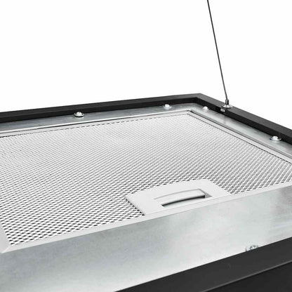 Cappa da Cucina ad Isola Sospesa LCD Sensore 37 cm in Acciaio