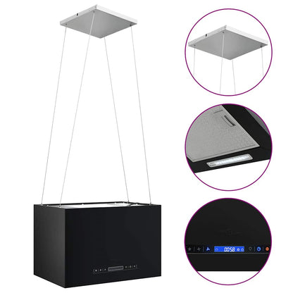 Cappa da Cucina ad Isola Sospesa LCD Sensore 55 cm in Acciaio