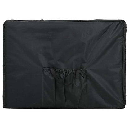 Lettino da Massaggio 4 Zone Telaio Alluminio Antracite 186x68cm | homemem39