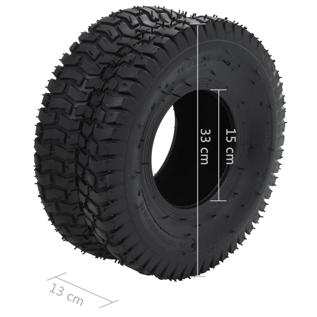 Ruote per Carriola 2 pz 15x6.00-6 4PR Gomma - homemem39