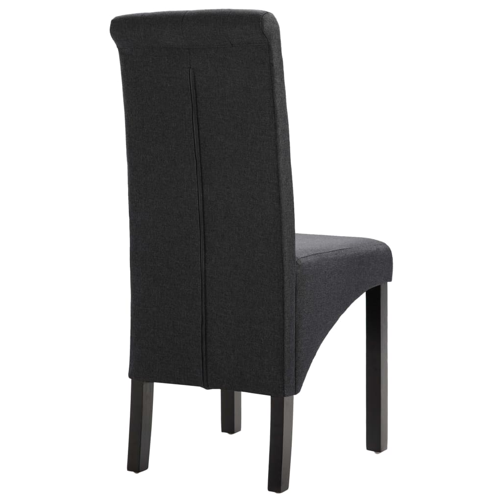 Sedie da Pranzo 6 pz Grigio Scuro in Tessuto | homemem39