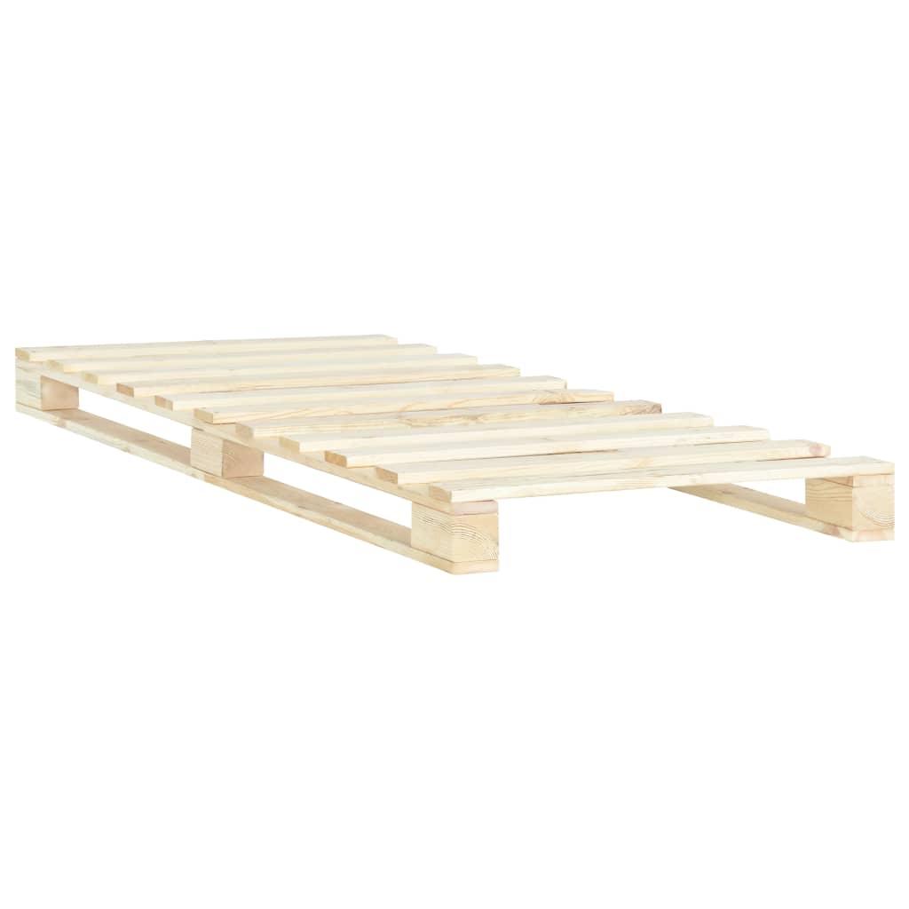 Giroletto in Pallet di Legno Massello di Pino 90x200 cm | homemem39