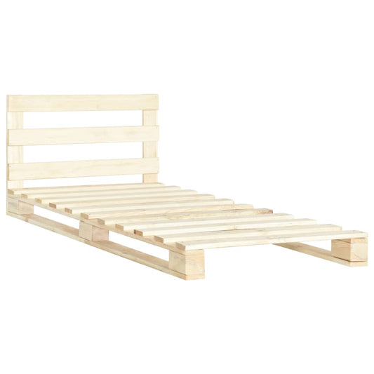 Giroletto in Pallet di Legno Massello di Pino 90x200 cm | homemem39