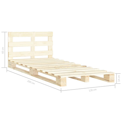 Giroletto in Pallet di Legno Massello di Pino 120x200 cm | homemem39