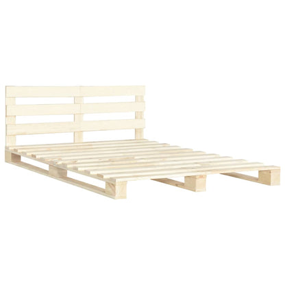 Giroletto in Pallet di Legno Massello di Pino 140x200 cm | homemem39