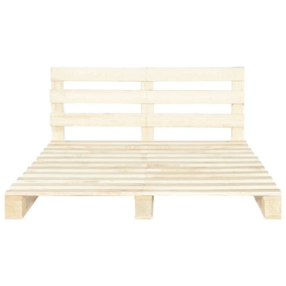 Giroletto in Pallet di Legno Massello di Pino 160x200 cm | homemem39