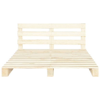 Giroletto in Pallet di Legno Massello di Pino 180x200 cm | homemem39