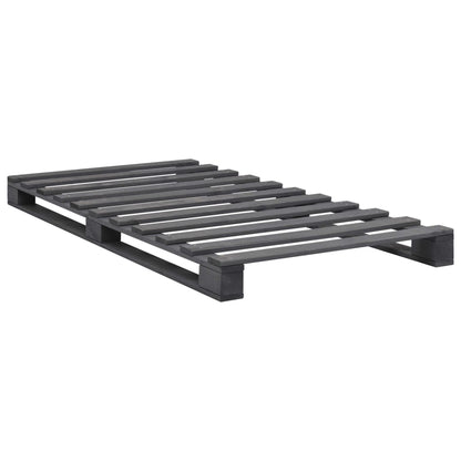 Giroletto in Pallet Grigio Legno Massello di Pino 100x200 cm | homemem39