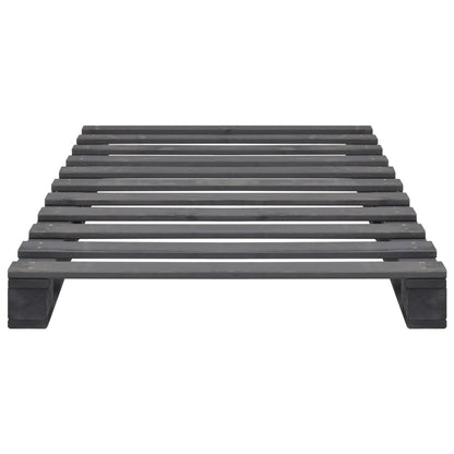 Giroletto in Pallet Grigio Legno Massello di Pino 100x200 cm | homemem39