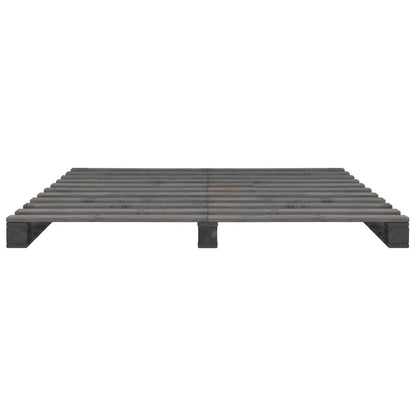 Giroletto in Pallet Grigio Legno Massello di Pino 120x200 cm | homemem39