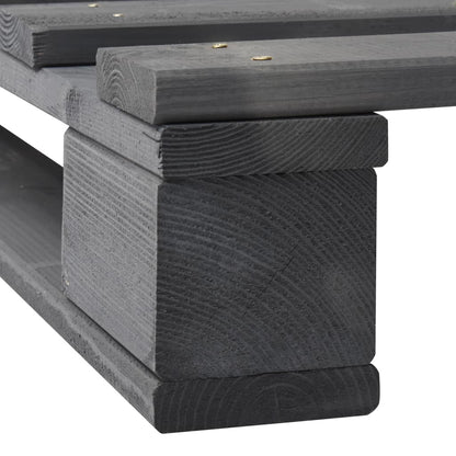 Giroletto in Pallet Grigio Legno Massello di Pino 120x200 cm | homemem39