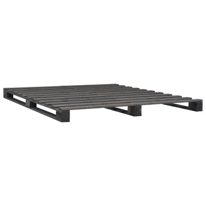 Giroletto in Pallet Grigio Legno Massello di Pino 140x200 cm | homemem39