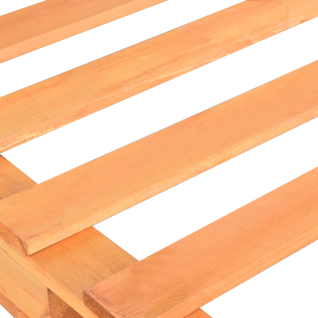 Giroletto in Pallet Marrone Legno Massello di Pino 90x200 cm | homemem39