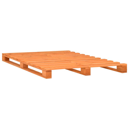 Giroletto in Pallet Marrone Legno Massello di Pino 180x200 cm | homemem39