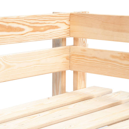 Panca Angolare da Giardino su Pallet in Legno - homemem39