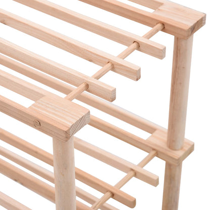 Scarpiera a 3 Livelli in Legno Massello di Abete - homemem39