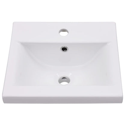 Lavabo da Incasso 42x39x18 cm in Ceramica Bianco