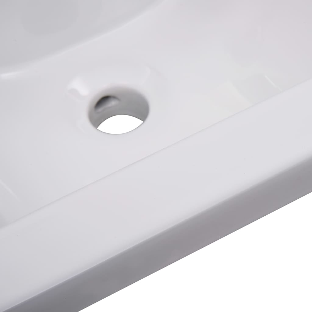 Lavabo da Incasso 42x39x18 cm in Ceramica Bianco