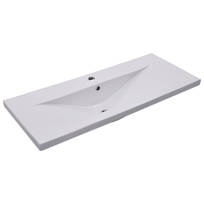 Lavabo da Incasso 101x39,5x18,5 cm in Ceramica Bianco