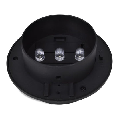 Lampade Solari da Esterno per Recinzioni 12 pz LED Nero - homemem39