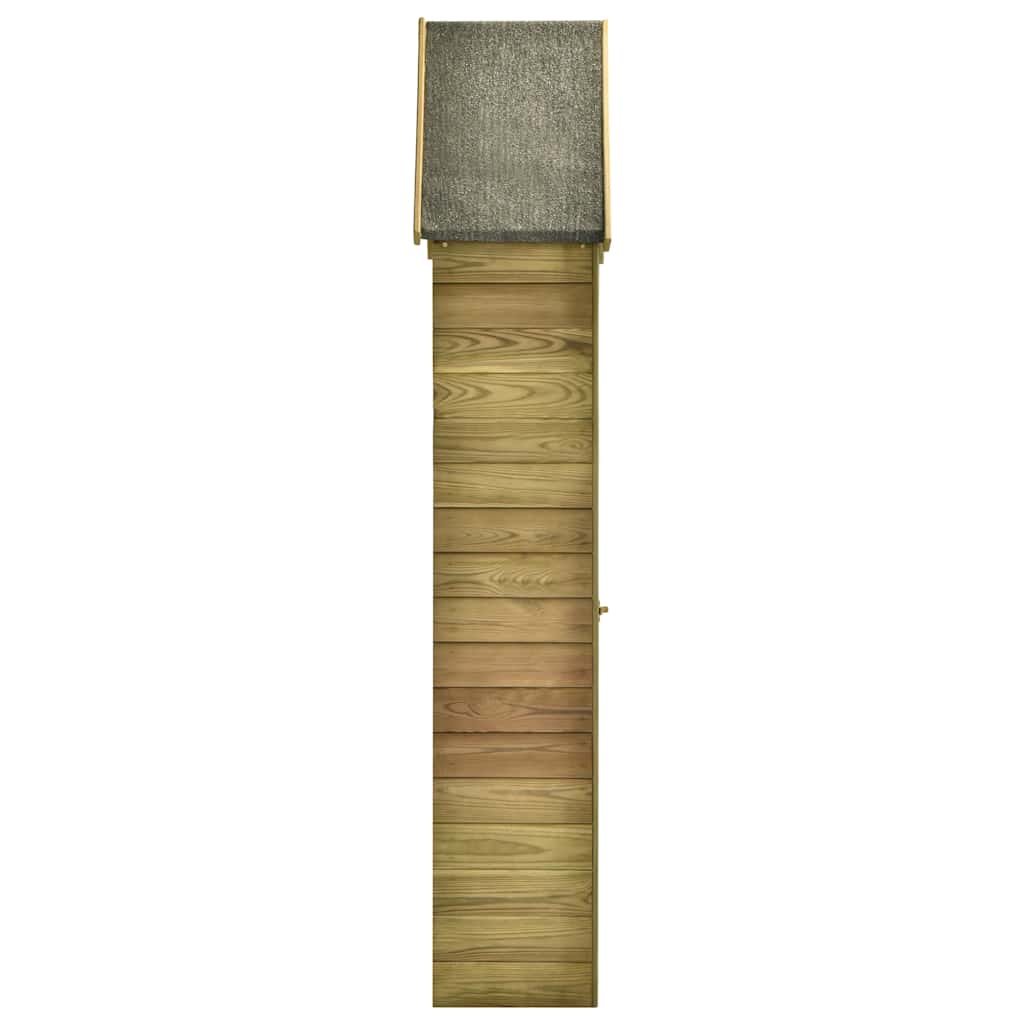 Capanno da Giardino con Porta 69,5x32x178 cm in Pino Impregnato