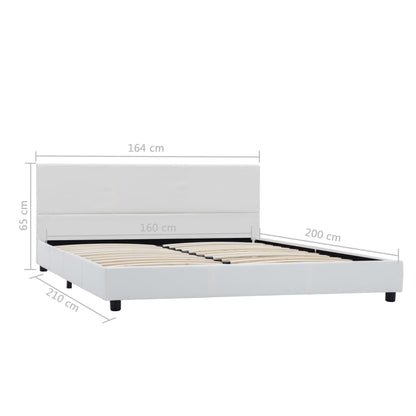 Giroletto Bianco in Similpelle 160x200 cm | homemem39