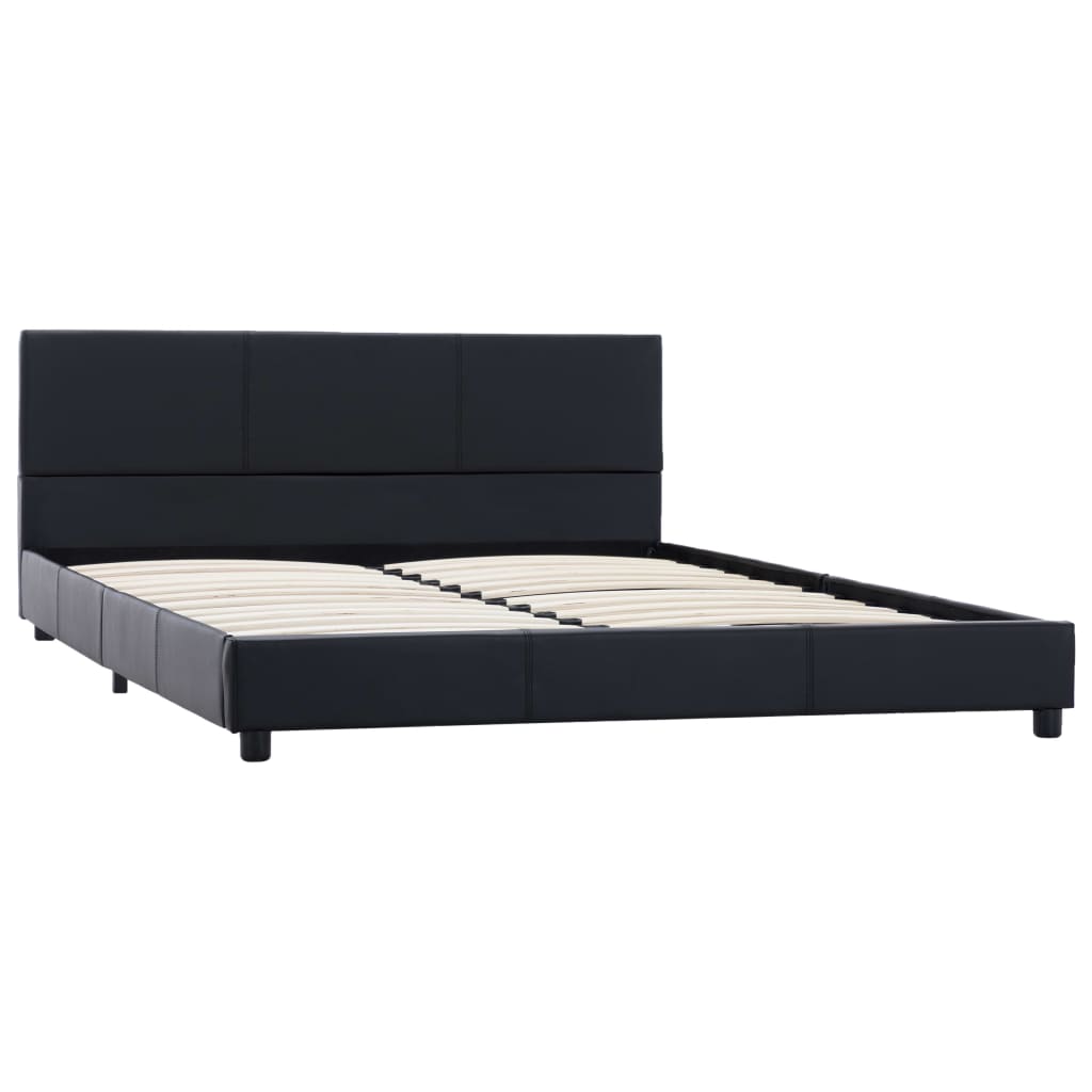 Giroletto Nero in Similpelle 140x200 cm | homemem39