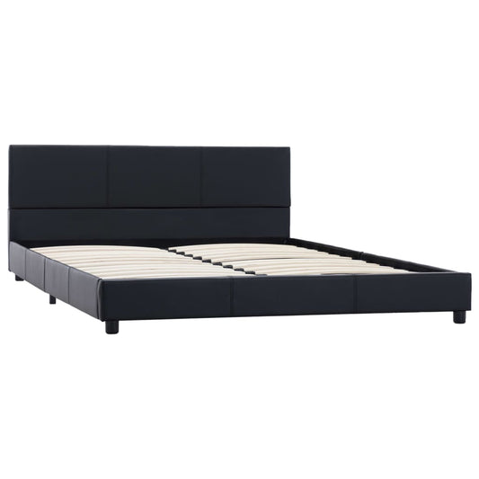 Giroletto Nero in Similpelle 160x200 cm | homemem39