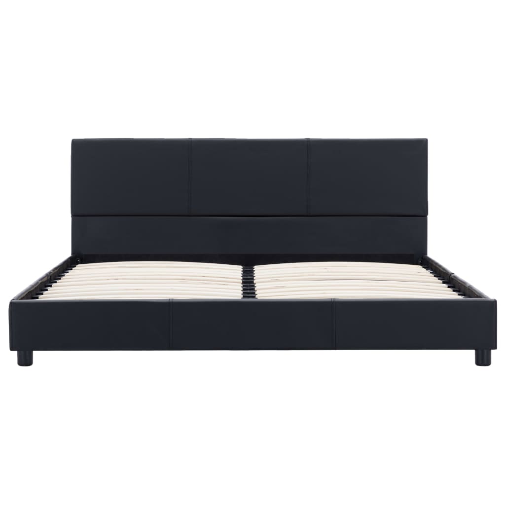 Giroletto Nero in Similpelle 160x200 cm | homemem39