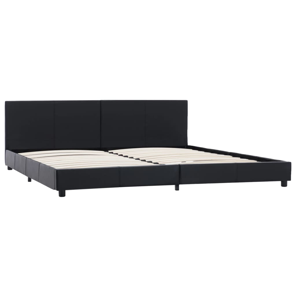 Giroletto Nero in Similpelle 180x200 cm | homemem39