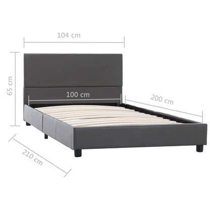 Giroletto Grigio in Similpelle 100x200 cm | homemem39