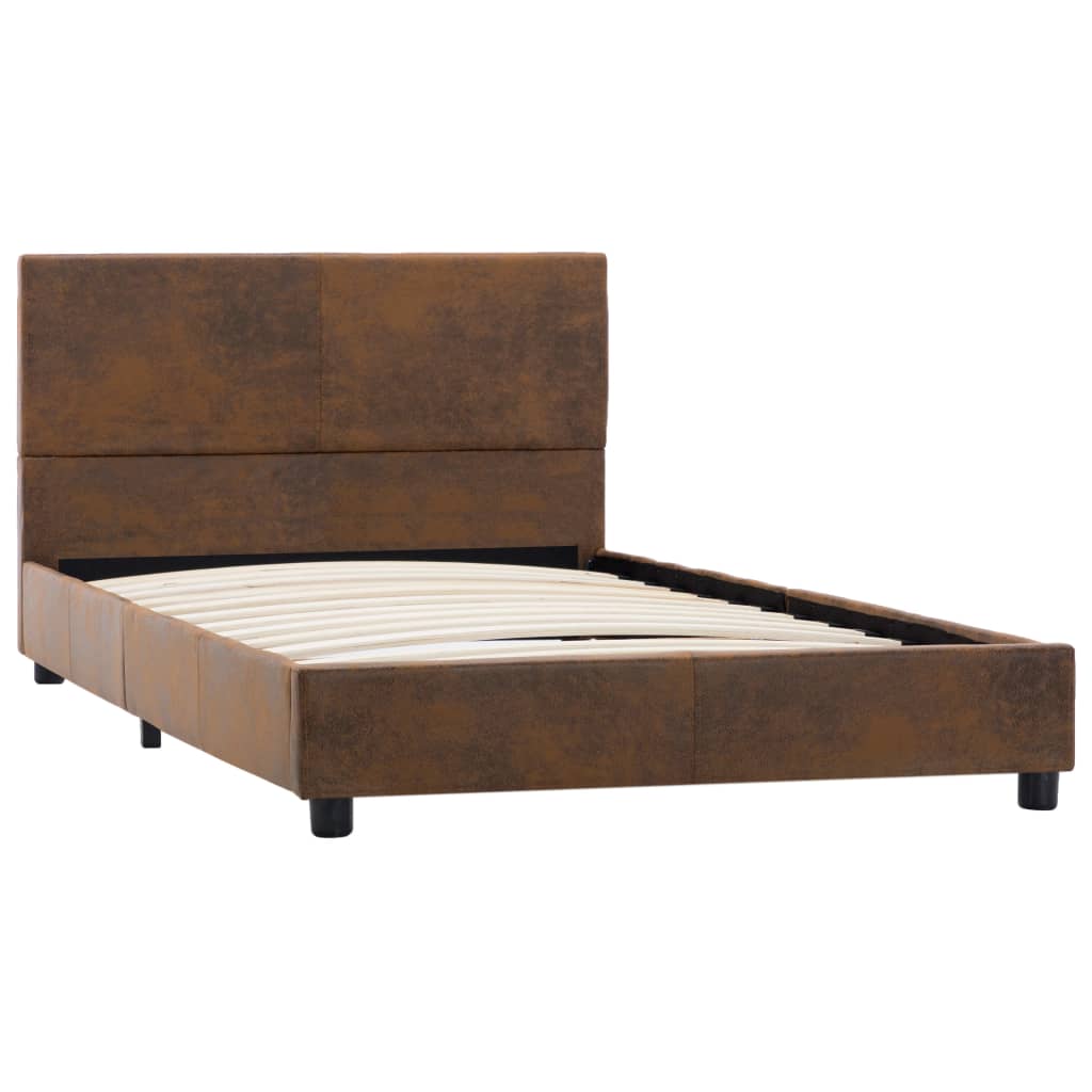 Giroletto Marrone in Similpelle Scamosciata 100x200 cm | homemem39