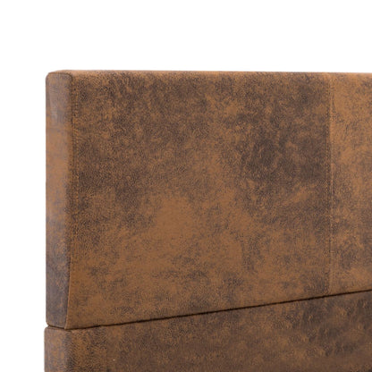 Giroletto Marrone in Similpelle Scamosciata 100x200 cm | homemem39