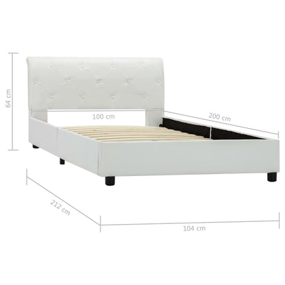 Giroletto Bianco in Similpelle 100x200 cm | homemem39