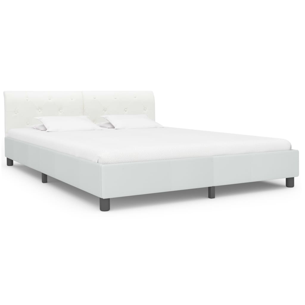 Giroletto Bianco in Similpelle 160x200 cm | homemem39